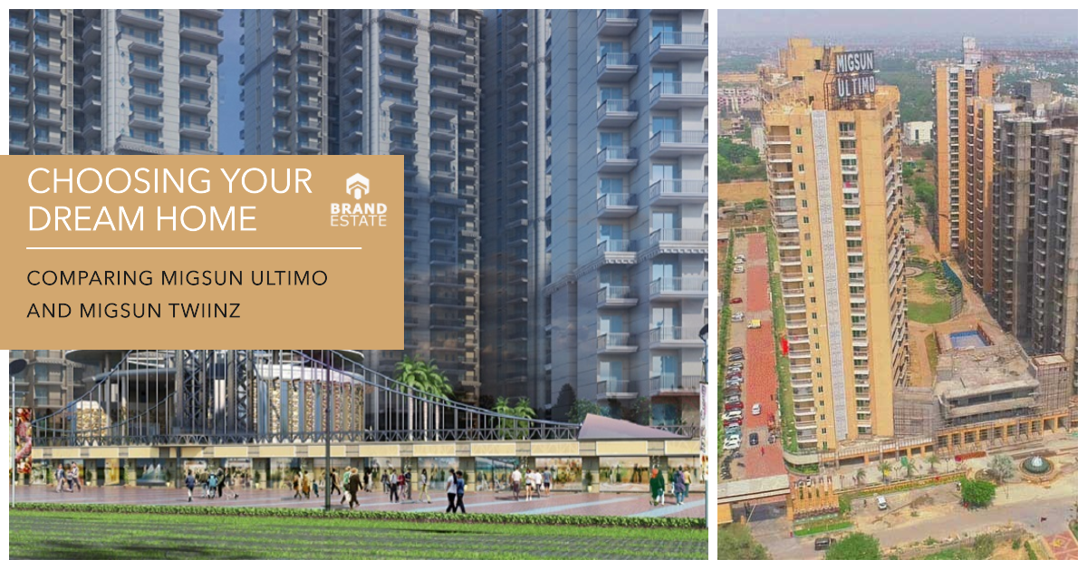 Migsun Ultimo and Migsun Twiinz are two popular residential projects in Greater Noida, India._brandestate.in