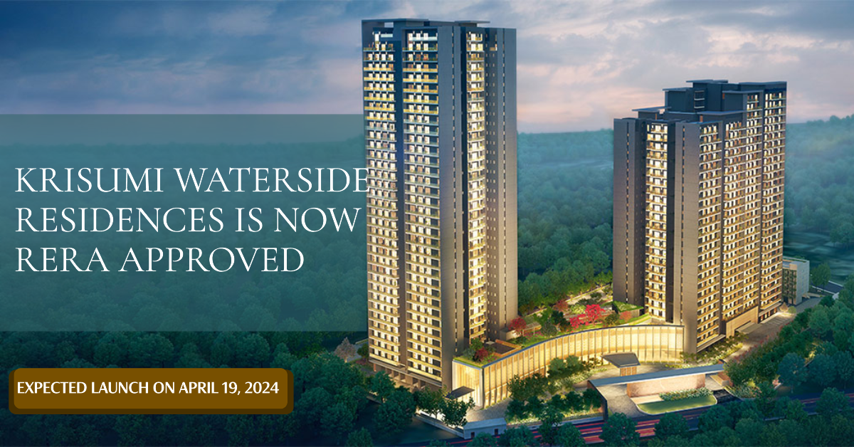 Krisumi Waterfall Residences Phase 3 - Luxurious Exterior Rendering and apartments expected to launch on 19 April 2024_brandestate.in