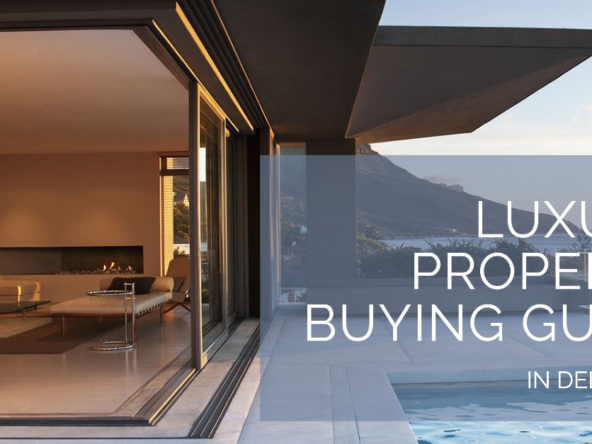 Luxurious living room in Delhi NCR with modern furniture and city views