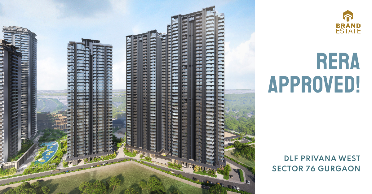 image shown a Dlf Privana West is rera approved with text_brandestate.in